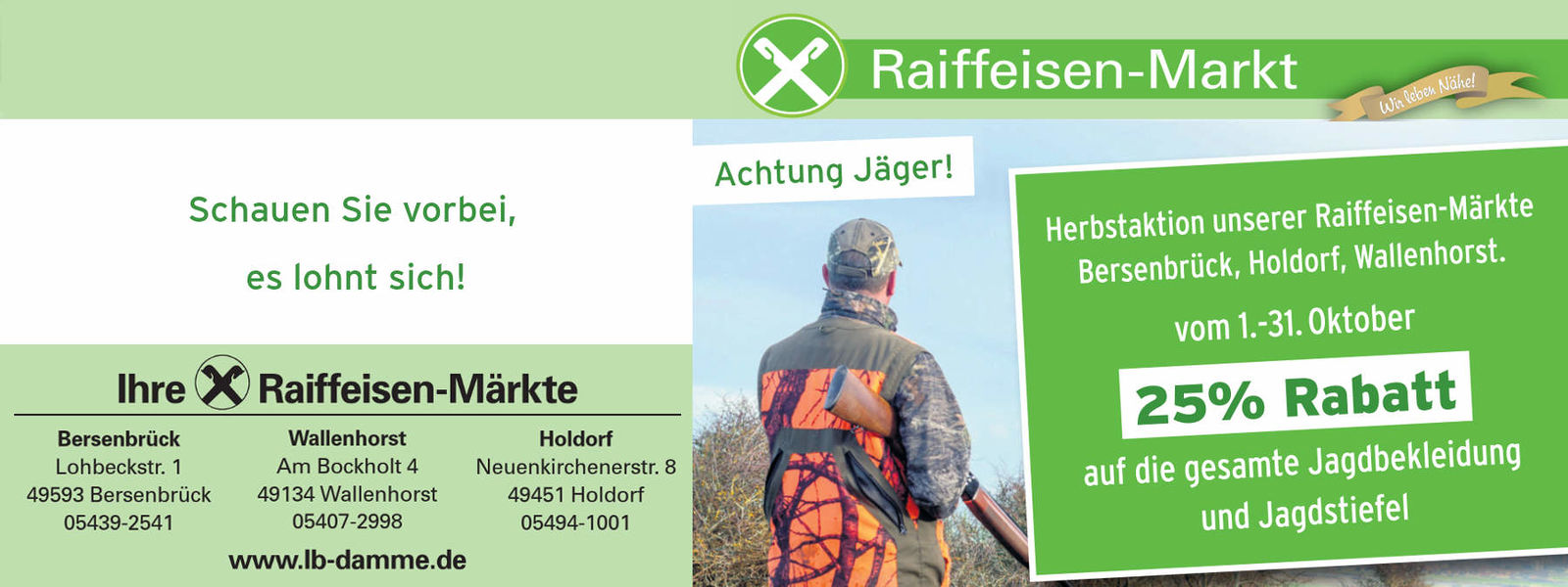 Herbstaktion für Jäger